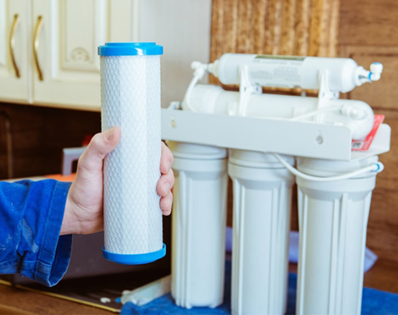 Purificación de agua - sistema de filtración de agua en el hogar